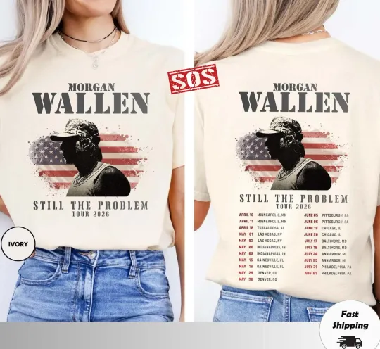 Discover Wallen Still The Problem Tour 2026 Shirt, Wallen Western Front T-Shirt