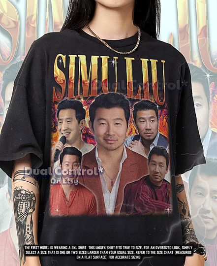 Discover Simu Liu T-Shirt, Vintage Actor Star Superhero Performer Tee, 90s Retro Throwback, Simu Liu Sweater #TPC
