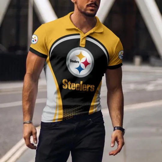 Pittsburgh Football Team Steelerss Polo T-shirt