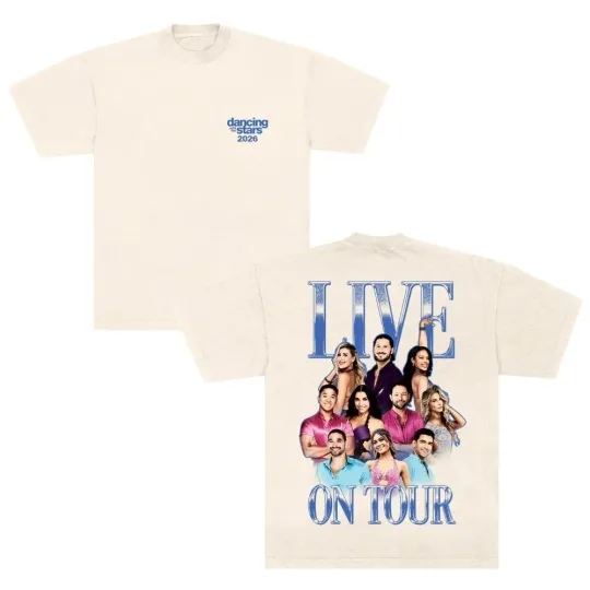 Discover Hot!! Dancing With The Stars Live On Tour 2026 Merch T-shirt