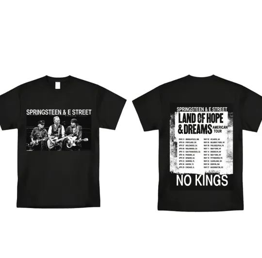 Discover Hot!! Bruce Springsteen & The E Street Band Tour 2026 T shirt