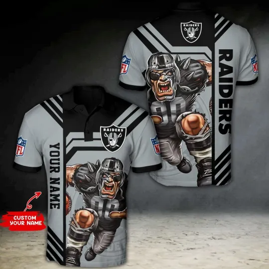 Discover Las Vegas Football Team Raiderss Personalized Polo T-shirt