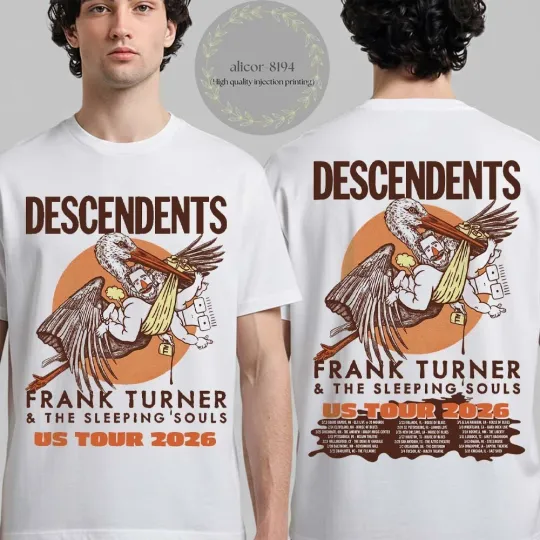 Discover Descendents With Frank Turner And The Sleeping Souls US Tour 2026 T Shirt