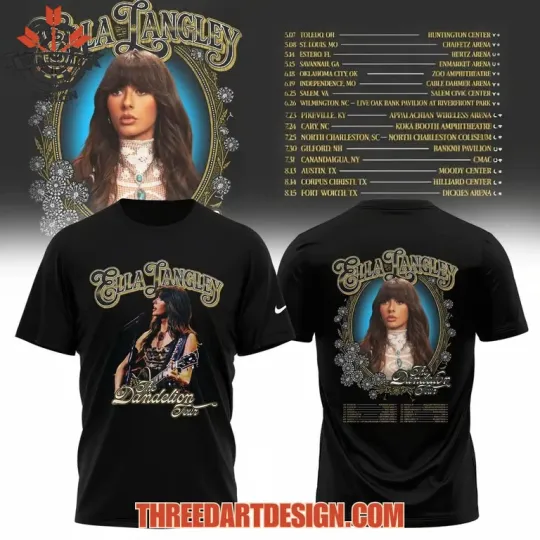 Discover Ella Langley The Dandelion Tour 2026 3D T-Shirt