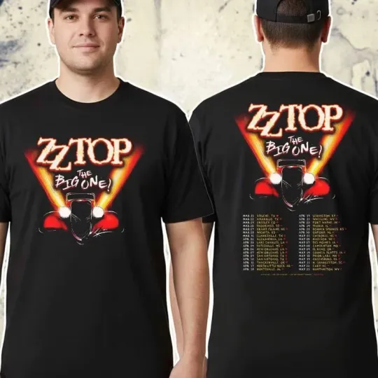 Discover ZZ Top The Big One Tour 2026 T-Shirt