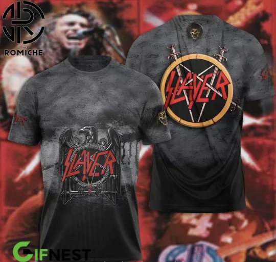 Rock Band Slayer 3D T-Shirt Slayer Lovers All Over Print