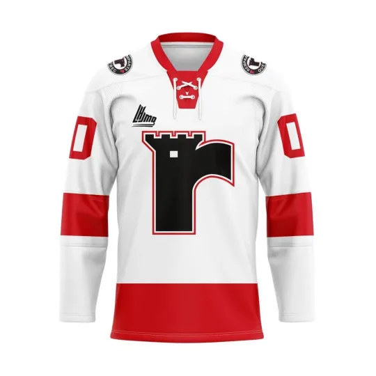 Discover Personalized Quueebec Remparts White Lace Hockey Shirt Men's Fan Gear Xmas Gift