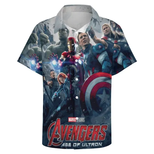 Discover Disney Marvel Avengers Age Of Ultron Aloha Hawaiian Shirt