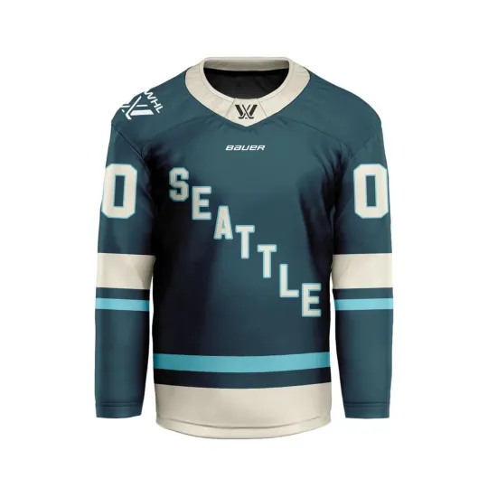 Discover Personalize Name & Number Seattllle Lace Hockey USA Size