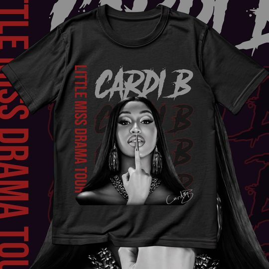 Discover Cardi B  Little Miss Drama Tour 2026 T-shirt/ Cardi B/ Am I The Drama