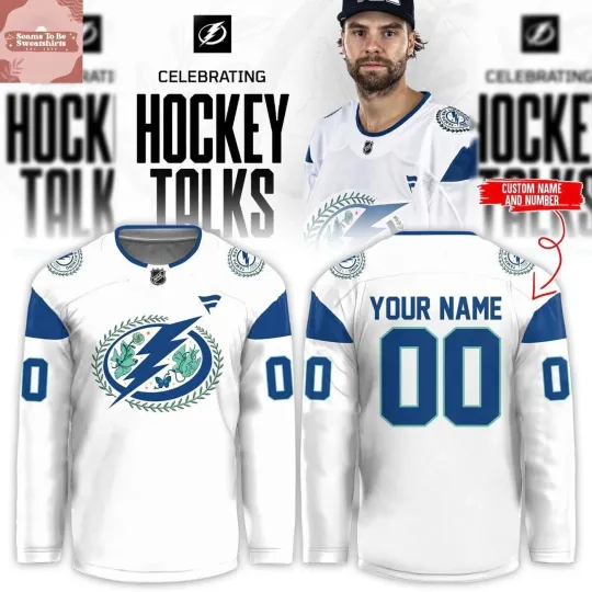 Discover Personalized Name & Number Tampppa Baay Lace Hockey USA Size