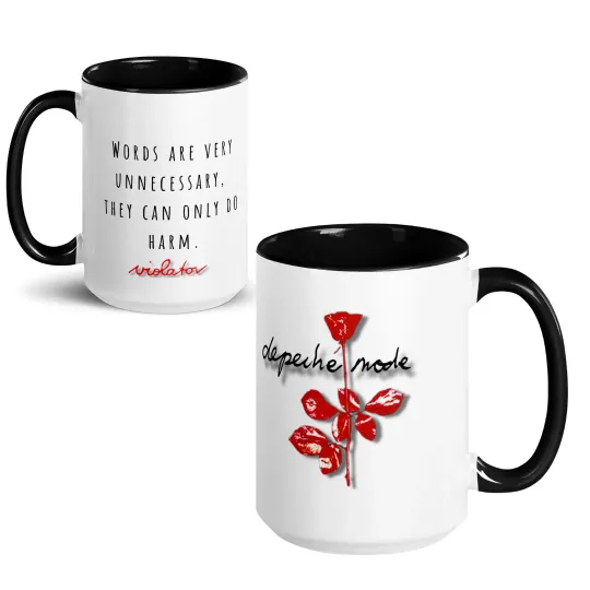 Discover Depeche Mode Violator  Mug Two Color Options Black or Red Inside