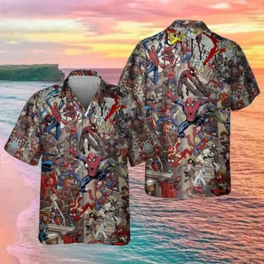 Disney Marvel Spider Man Beach Aesthetic Hawaiian Shirt