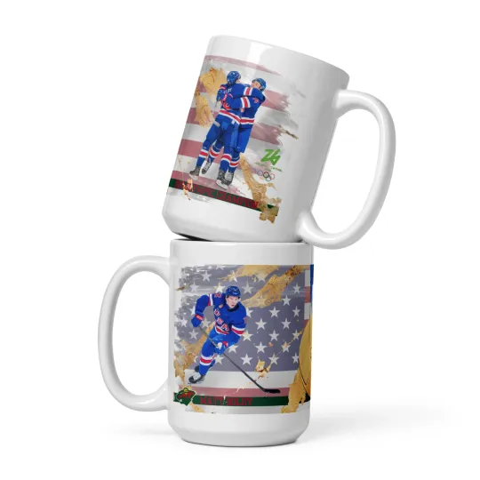 Discover USA Hockey Gold Medal Matt Boldy 2026 Milano Cortina 11oz Coffee Minnesota Wild