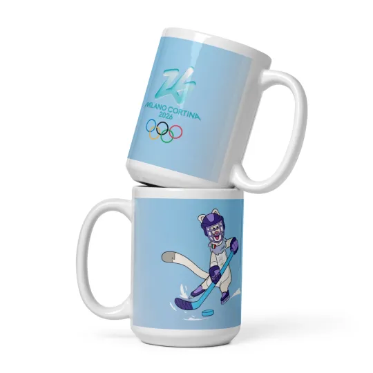 Milan Cortina 2026 Winter Olympics Ice Hockey Ceramic Mug