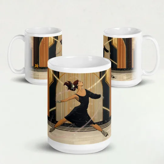 Discover Milan Cortina 2026 Winter Olympic Figure Skating Ceramic Mug