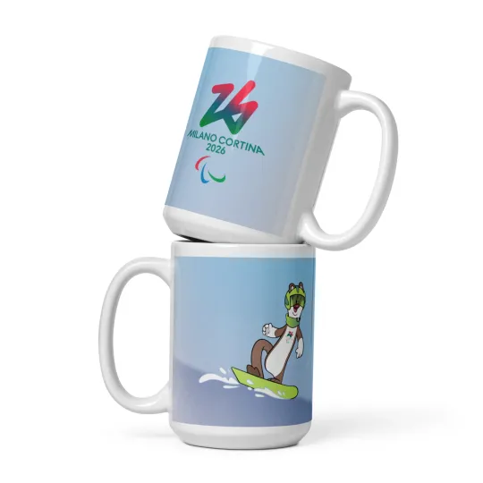 Discover Milan Cortina 2026 Winter Paralympic Snowboarding Ceramic Mug