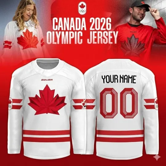 Discover Personalize Cannada Olympiiic Winter 2026 Lace Hockey USA Size