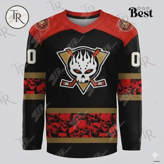 Discover Personalize Anaheiiim Ducks x The Offspriiing Lace Hockey USA Size