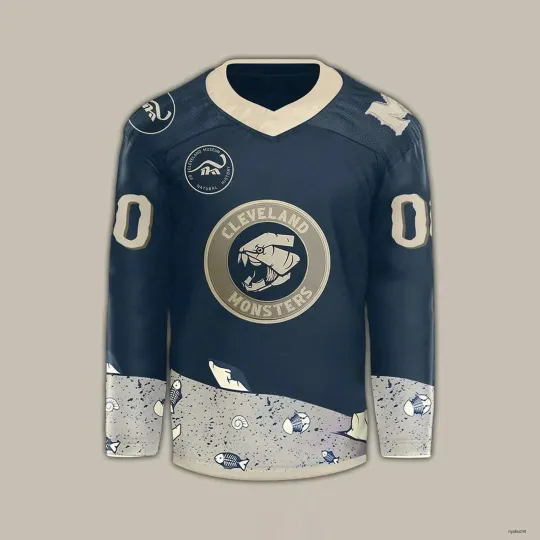 Discover Personalize Clevellland Lace Hockey USA Size