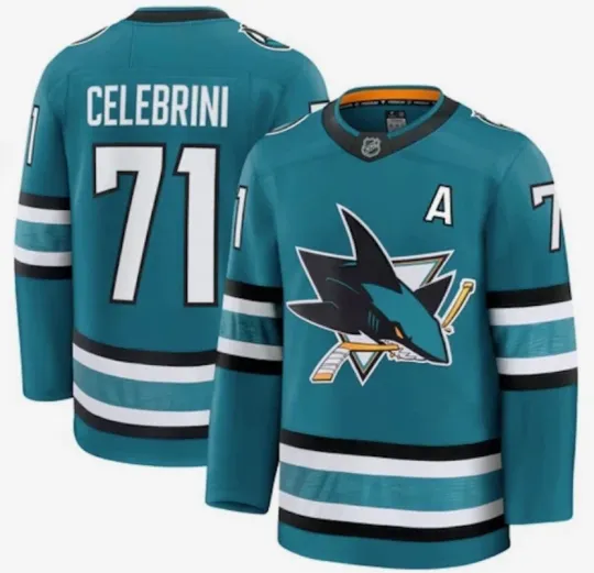 Discover Macklin Celebrini San Jose Sharks Men’s Hockey Jersey