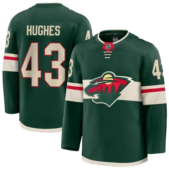 Discover Quinn Hughes Minnesota Wild Men's Hockey Jersey
