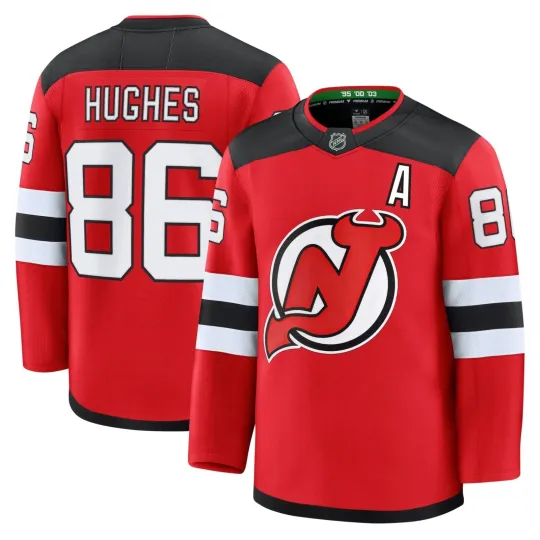 Discover Jack Hughes New Jersey Devils Men's Hockey Jersey