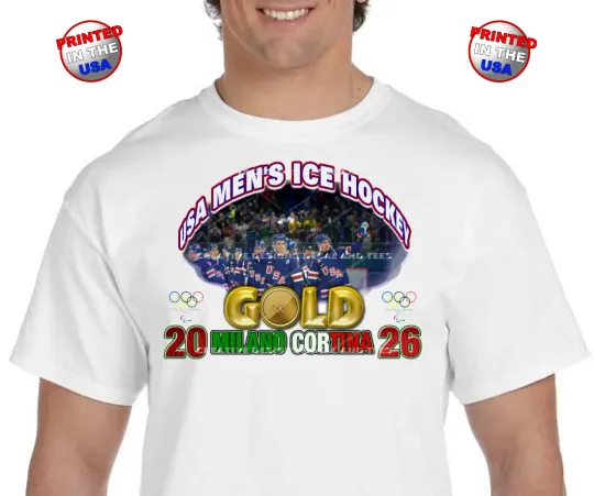 Discover USA Men's Ice Hockey Team Wins GOLD Medal 2026 Olympics Unisex T-Shirts