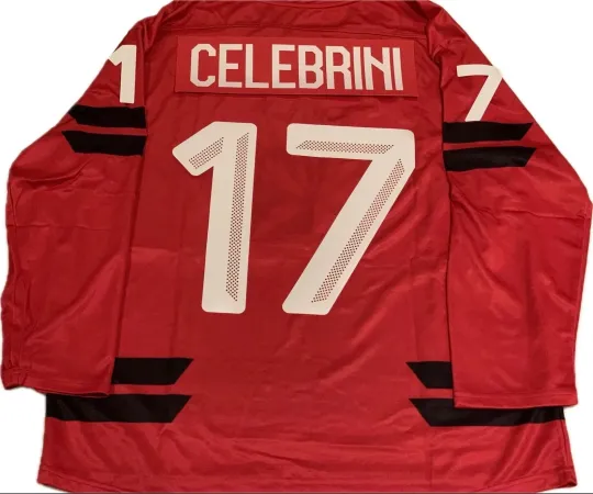 Discover 2026 Team Canada Bauer Olympics Red Semi-Pro Hockey Jersey -Macklin Celebrini