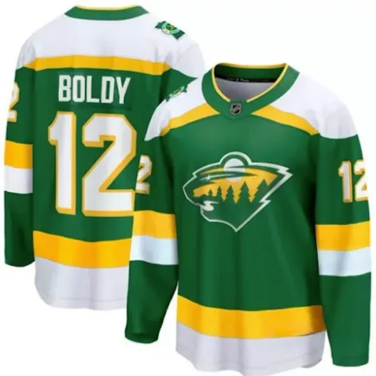 Discover Matt Boldy Minnesota Wild Men's Hockey Jersey
