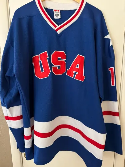 Discover Hockey Jersey of USA 1980 Olympic Team Jerseys, Stitched Letters/Numbers #16 CCM