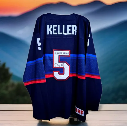 Discover USA Women's Olympic Hockey Megan Keller Signed NIKE IIHF Hockey Jersey ● JSA