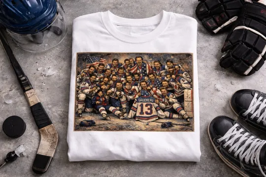 Discover 2026 Gold Medal Team USA Hockey  T-Shirt