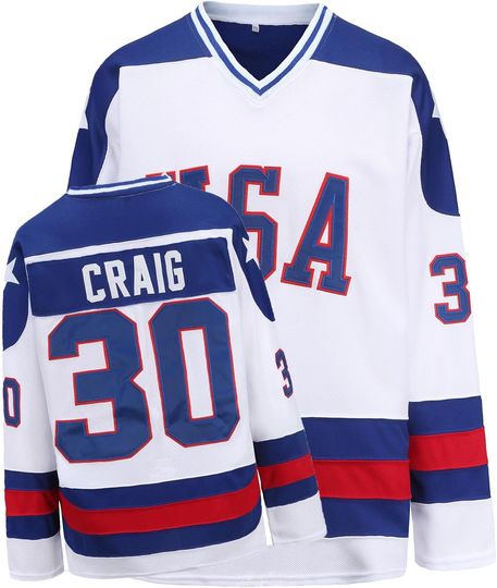 Discover Hockey Jersey of USA 1980 Olympic Team Ice Hockey Jerseys