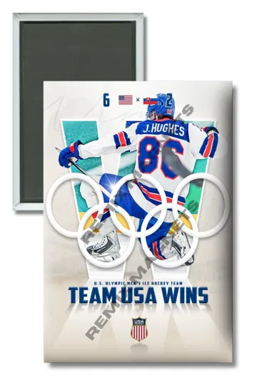 2026 Team USA Men's Hockey Winter Olympics Gold Medal Winners Magnet