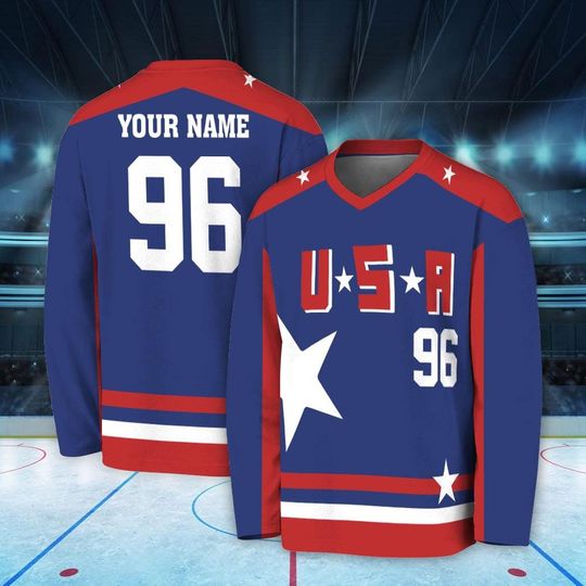 Discover Custom 1980 USA Hockey Jersey, Personalization Jersey With Name Number, Unisex Sport Fan Gift, Ice Hockey Fan Gear Toddler to Adult