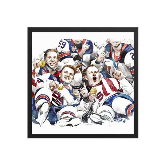 Discover 2026 Team USA Hockey Olympics Gold Medal Tkachuk Brothers Wall Art poster