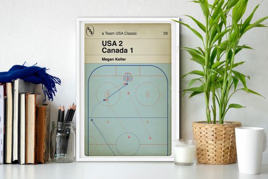 Discover Megan Keller Winner - USA 2 Canada 1 Poster - Ice Hockey Gold Medal Match 2026