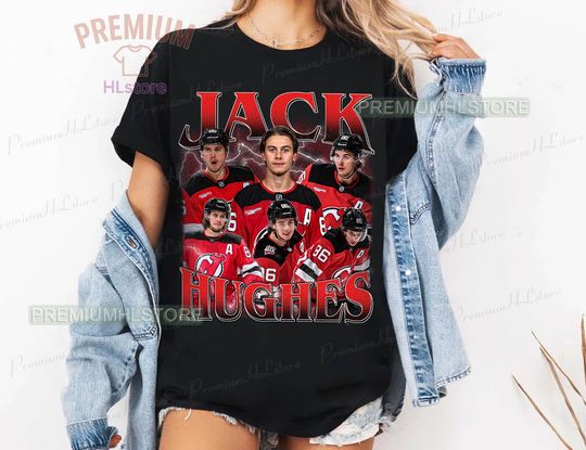 Discover Jack Hughes shirt, Jack Hughes Tee, Jack Hughes Tee, Bootleg Rap Hockey tee, Devils Hockey Shirt