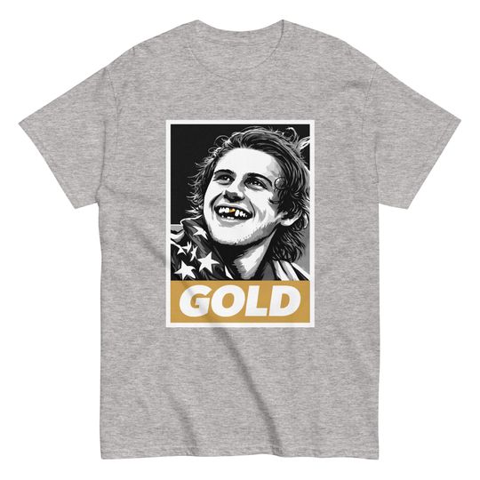 Toothless & Golden Jack Hughes USA Hockey T-Shirt for 2026 Olympics