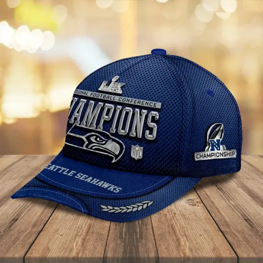 Seahawks 2025 N.F.C Champions Classic Cap