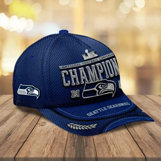 Seahawks 2025 N.F.C Champions Classic Cap