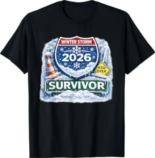Discover 2026 Winter Snow Ice Storm Survivor T-Shirt