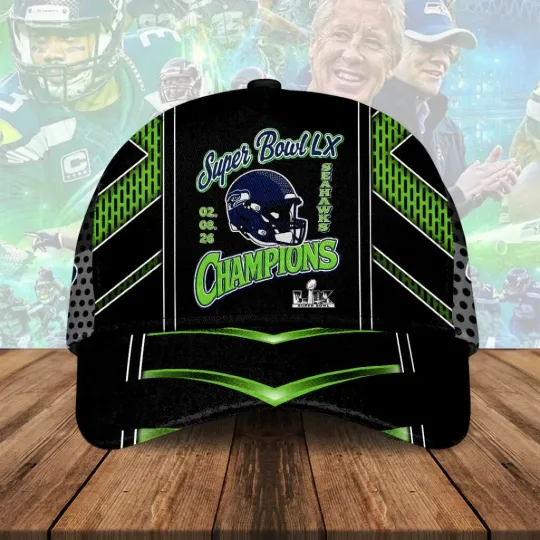 Discover Seahawks 2025 Super LX Champions Classic Cap