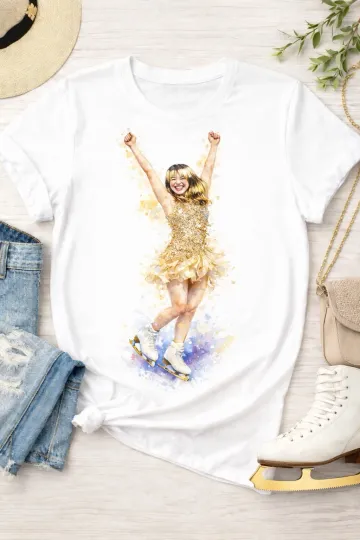 Discover Alysa Liu Gold Medal Figure Skating USA Art T-Shirt