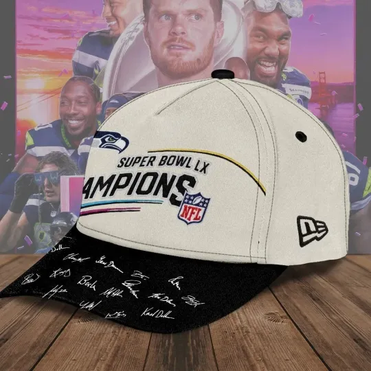 Seahawks 2025 S Bowl LX Champions Classic Cap