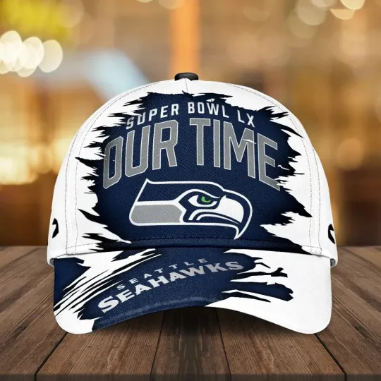 Discover Seahawks 2026 Super Logo Team Design Classic Cap