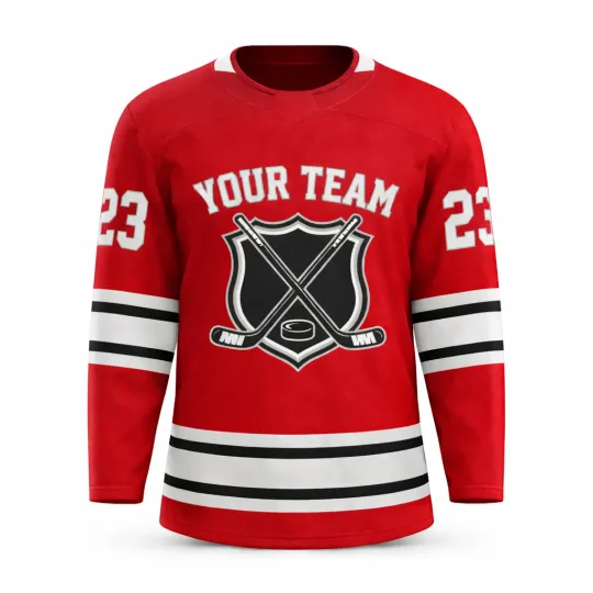 Discover Custom Stitched Hockey Jersey | Pro-Grade Embroidery & 100% Polyester