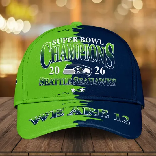 Discover Seahawks 2025 SBowl LX Champions Classic Cap