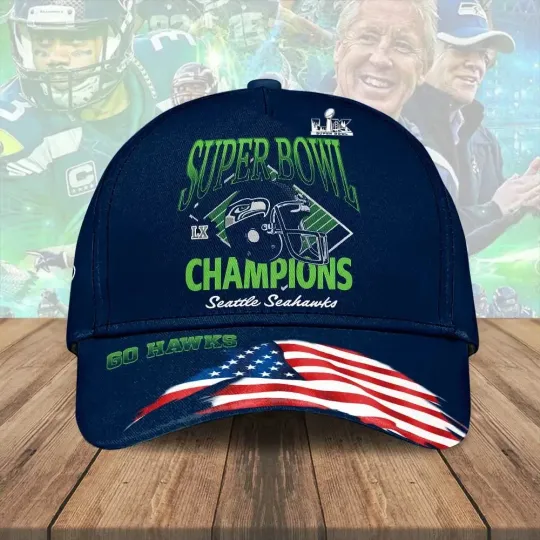 Seahawks 2025 SBowl LX Champions Classic Cap